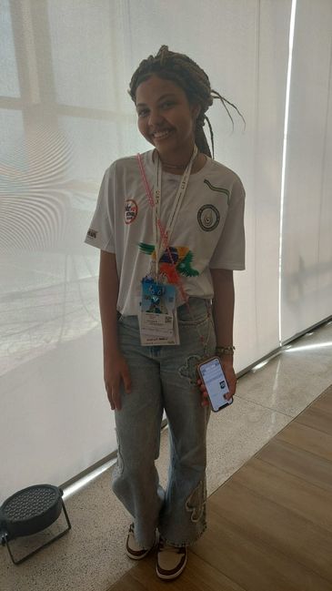 Salvador (BA), 07/11/2025 - Estudante Brenda Batista participa do Festival Nosso Futuro.