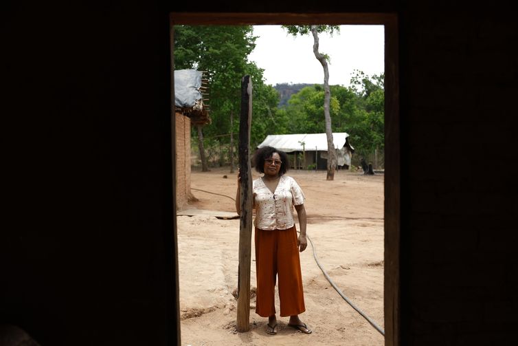 Balsas (MA), 09/10/2025 – Francisca Vieira Paz, da Associação Camponesa (ACA), na comunidade Boa Esperança, no Vão do Uruçuí, área rural dos Gerais de Balsas. Foto: Fernando Frazão/Agência Brasil