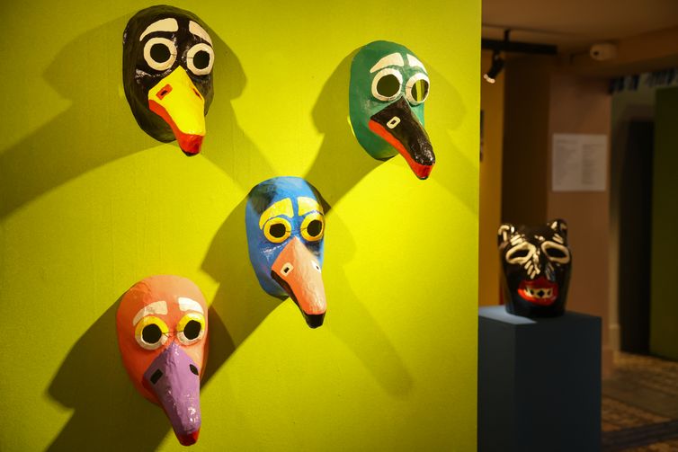 Rio de Janeiro (RJ), 11/12/2025 – ExposiçãoEntre máscaras e gigantes: Os Juliões do carnaval de Olinda no Centro Nacional de Folclore e Cultura Popular na zona sul do Rio de Janeiro. Foto: Tomaz Silva/Agência Brasil