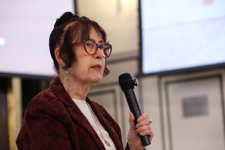 São Paulo (SP), 22/01/2026 - A sobrevivente do holocausto Hannah Charlier participa do lançamento da pesquisa 