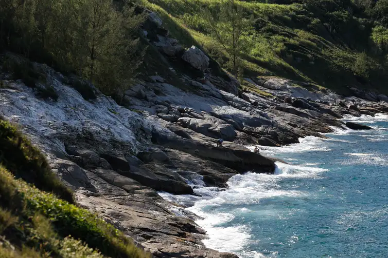 Arraial do Cabo (RJ), 13/04/2026 – Costões rochosos, ecossistema formado por rochas na transição entre o mar, na Prainha, área da Reserva Extrativista (RESEX) Marinha do Arraial do Cabo. Foto: Fernando Frazão/Agência Brasil