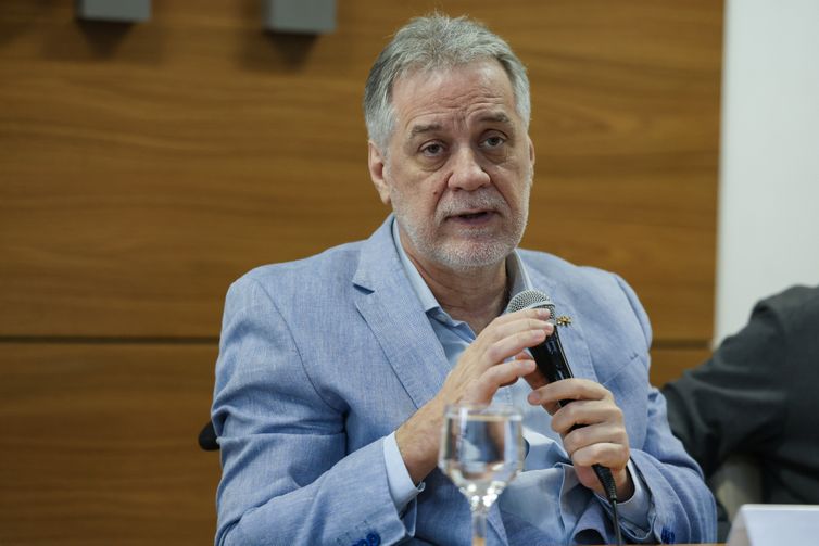 Rio de Janeiro (RJ), 24/07/2026 – O reitor da Universidade Federal Fluminense (UFF), Antonio Claudio Lucas da Nóbrega durante apresentação da programação da 78ª Reunião Anual da Sociedade Brasileira para o Progresso da Ciência (SBPC), no campus da universidade, em Niterói (RJ). Foto: Tomaz Silva/Agência Brasil