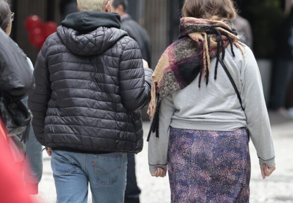 Frente fria associada a ciclone baixa temperatura no Sul do país
