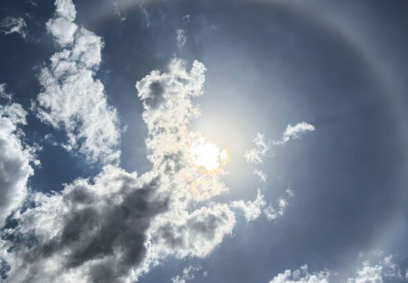 Beleza nos céus, halo solar não é sinal de chuva, diz especialista