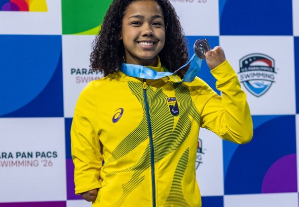 Parapan-Pacífico: nadadora Alessandra quebra recorde mundial