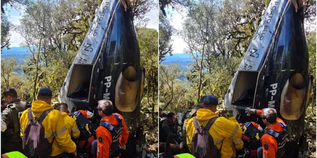 Corpos de vítimas de queda de helicóptero em SC são liberados